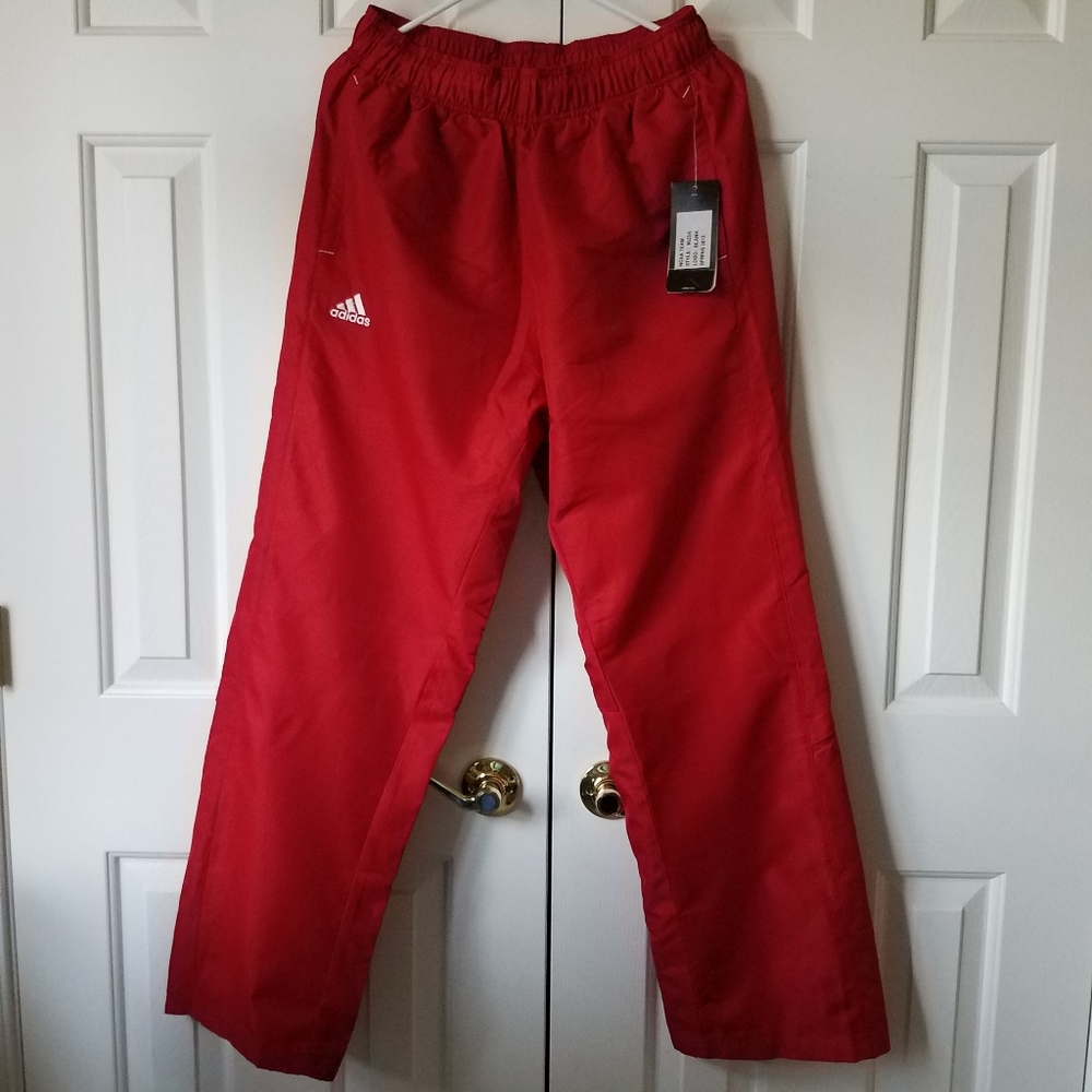Adidas warm up pants men size L NCAA team no logo